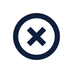 System Close Round Line SVG Icon